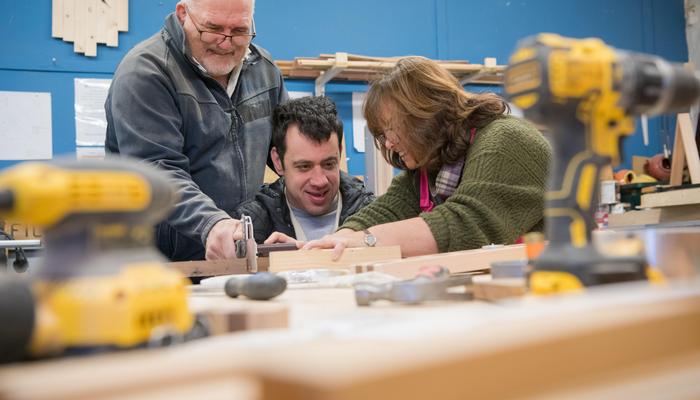 Woodwork session at Ripon Community Link